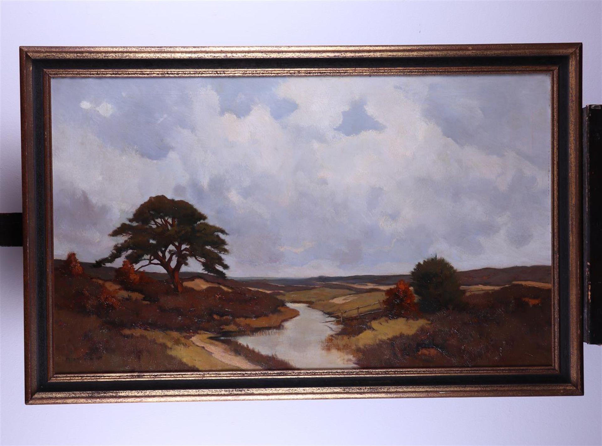 Xeno Munninghoff (Deventer 1873 - 1944 Barneveld), Landscape with stream,  - Image 2 of 3