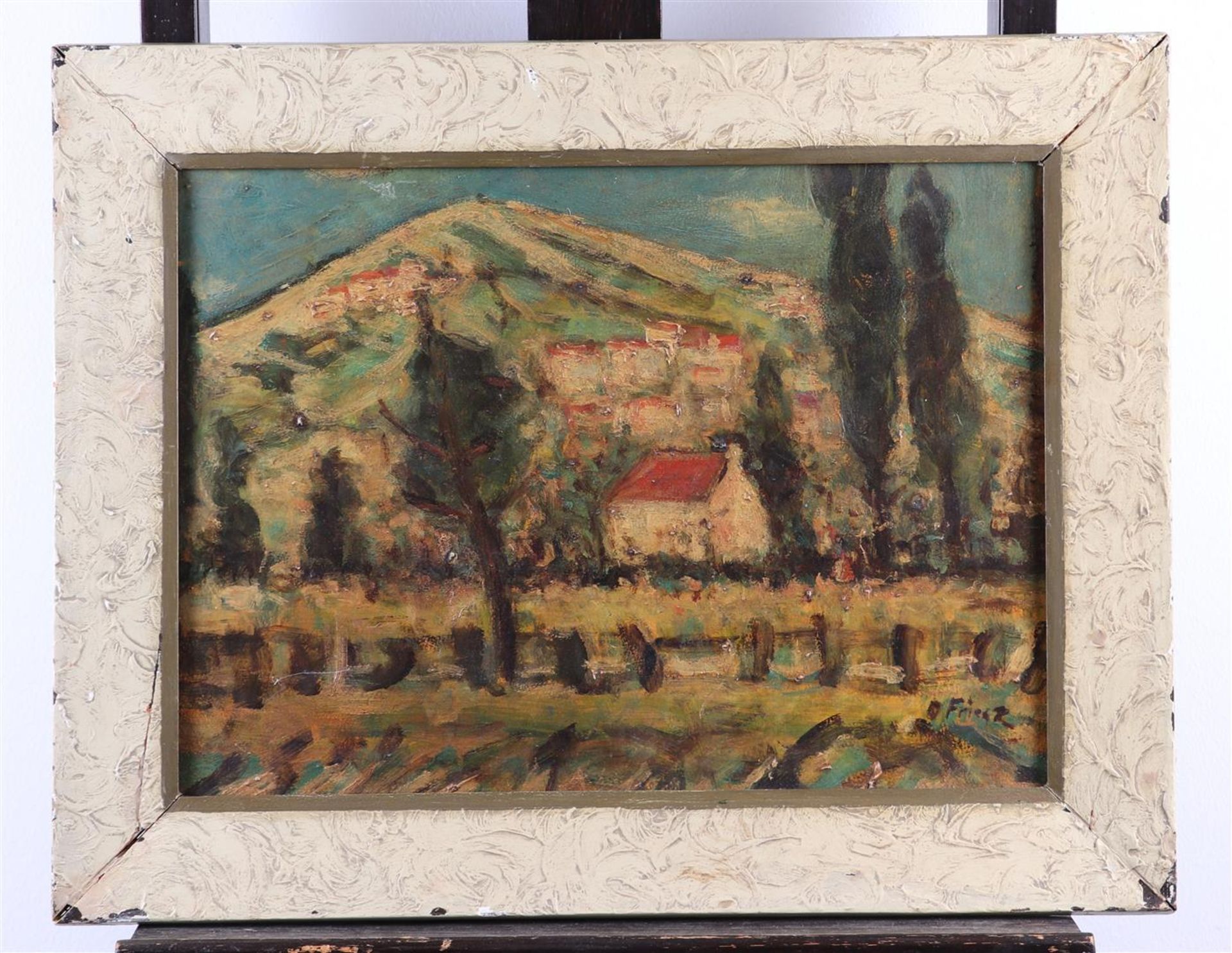 In the style of Henri Achille Émile Othon Friesz Landscape with mountain view - Bild 2 aus 4