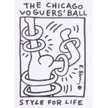 Keith Haring (Reading 1958 - 1990 New York), (after), The Chicago Vogues Ball, "Style For Life"