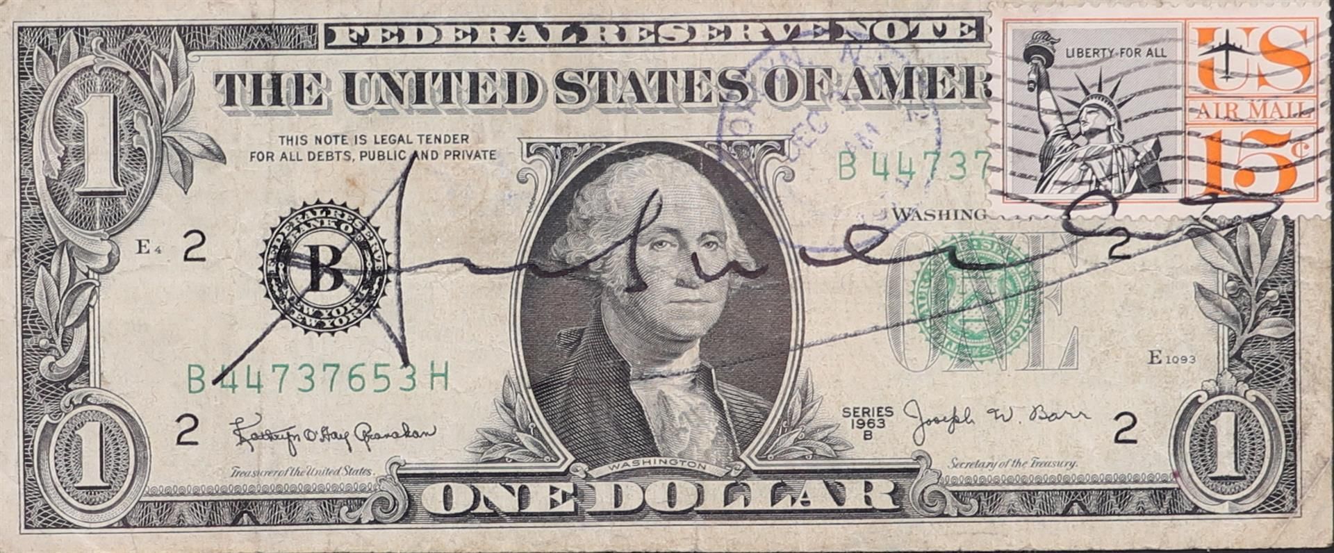 Andy Warhol (Pittsburg 1928 - 1987 New York), (after), One Dollar Bill, 