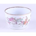 A porcelain bowl decorated with various figures, marked in Period. China, Tongzhi.