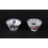 Two porcelain Imari bowls, one marked with incense burner. China Kangxi/Qianlong.