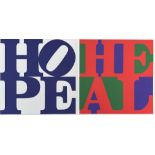 to Robert Indiana (New Castle 1928 - 2018 Vinalhaven), Hope; Heal,
