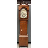 An English, so-called "Grandfather clock". Address: "J. Richmond / New Casttle".