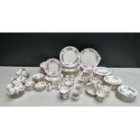 A 118-piece Royal Albert Lavender Rose Bone China part diner set,