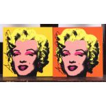 Andy Warhol (Pittsburgh, , 1928 - 1987 New York ),(after), Marilyn Invitation (2x)