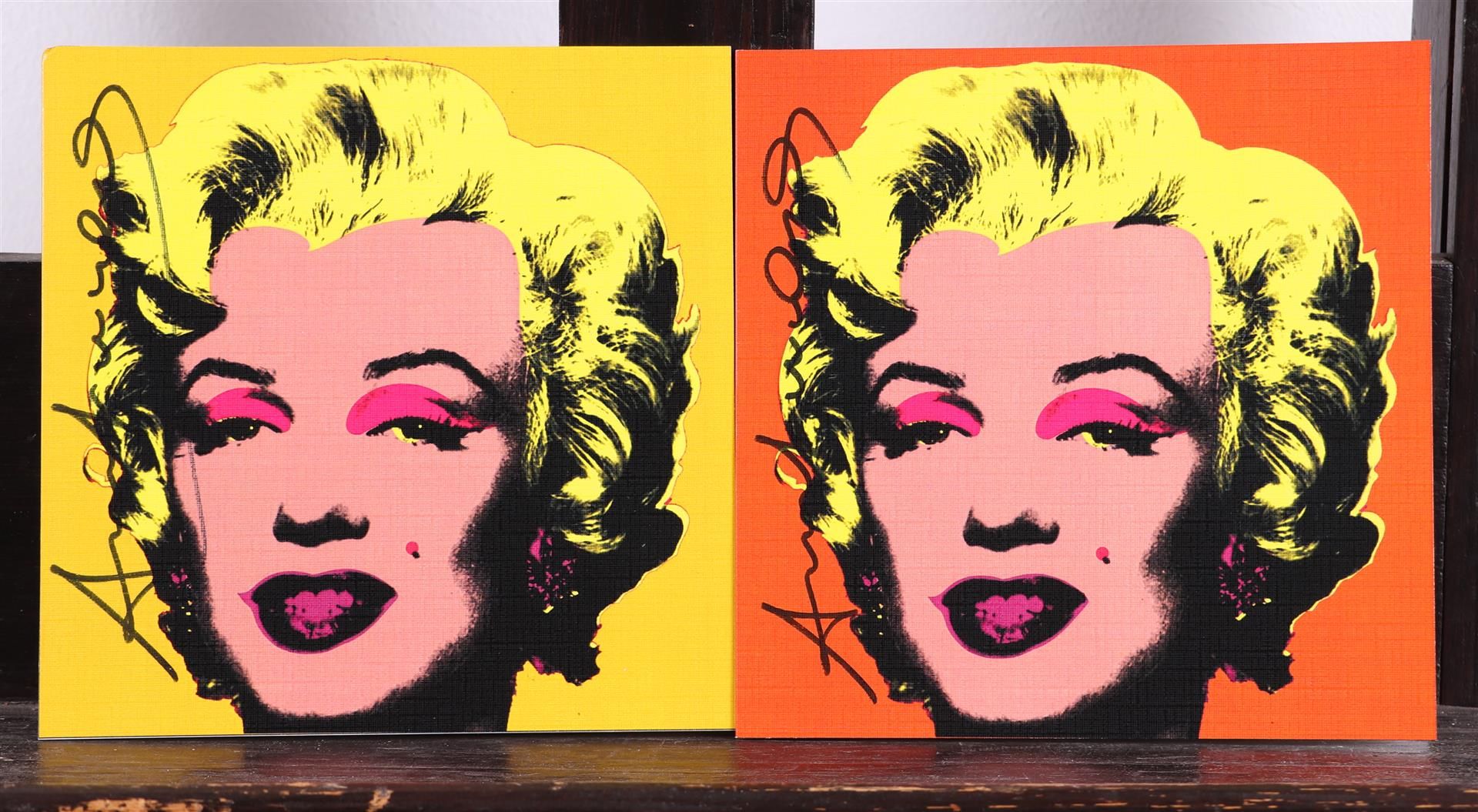 Andy Warhol (Pittsburgh, , 1928 - 1987 New York ),(after), Marilyn Invitation (2x) 