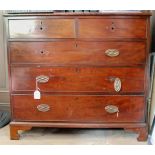 A mahogany chest of drawers, ca 1840.