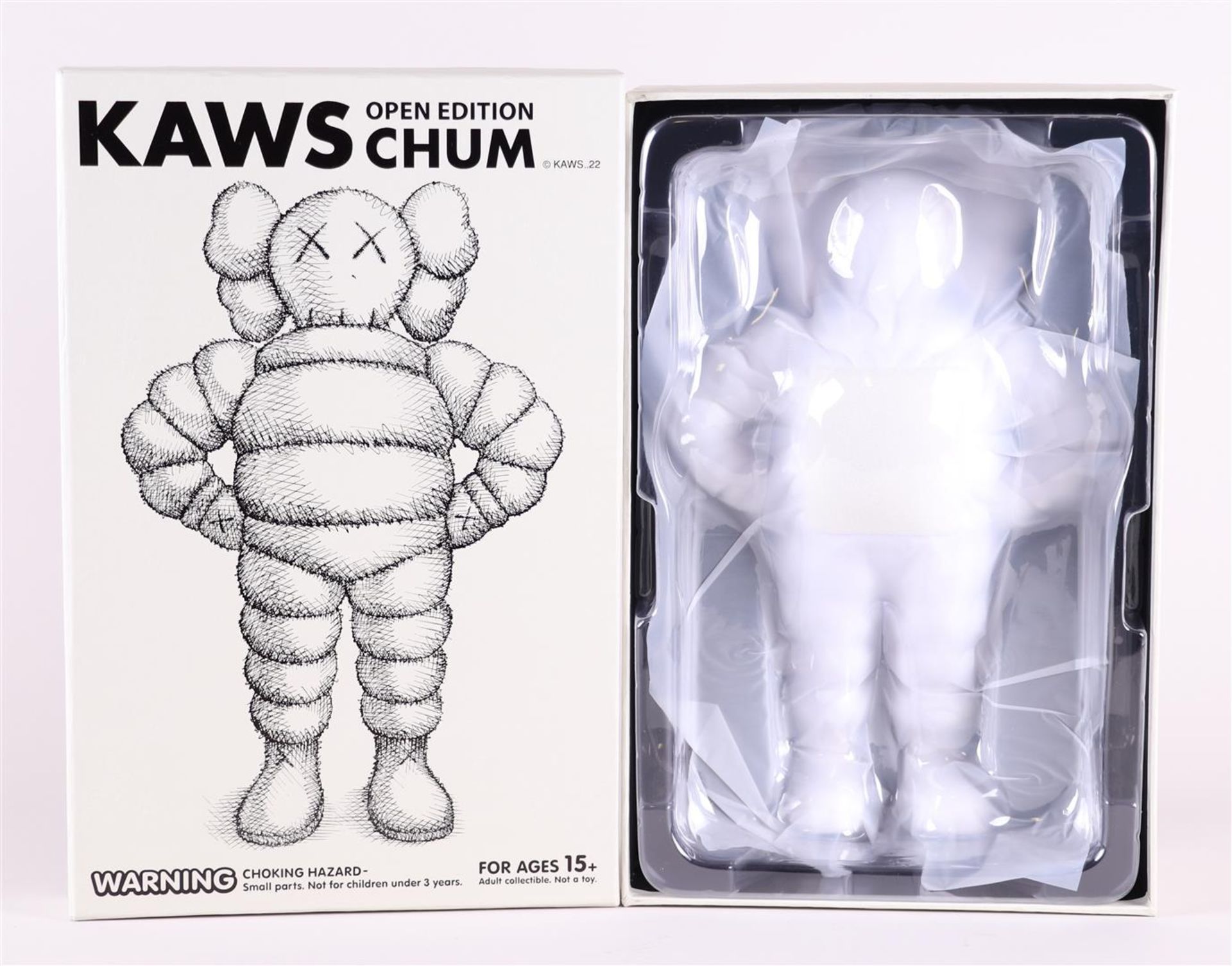 Brian Donnely aka KAWS (b. New Jersey 1974), What Party Chumwhite figure