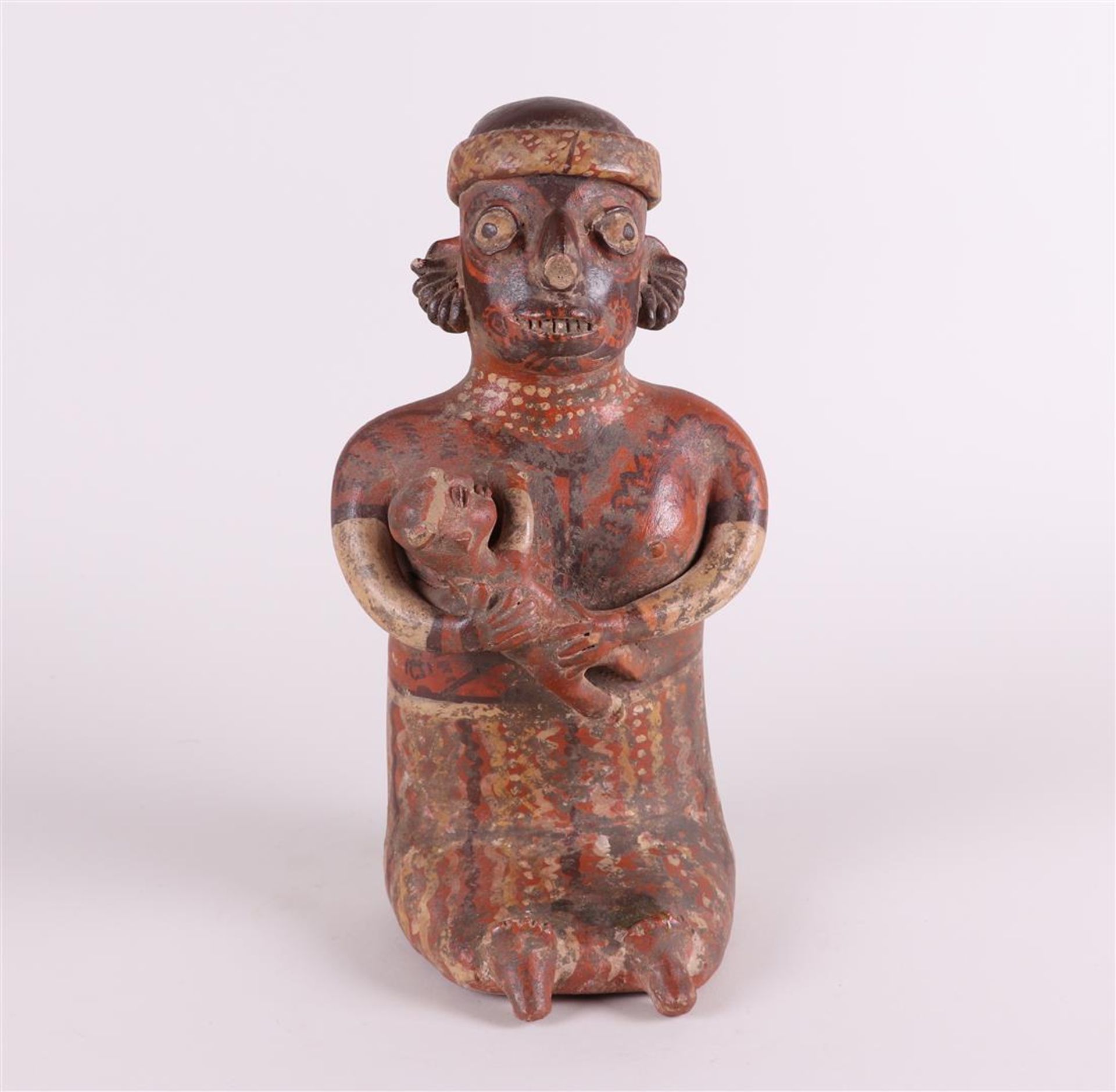 A (possibly) pre-Columbian figure in baked clay.