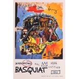 Exhibition poster Jean Michel Basquiat, "KING / SKULL / UNTITLED", 1981. facsimile.