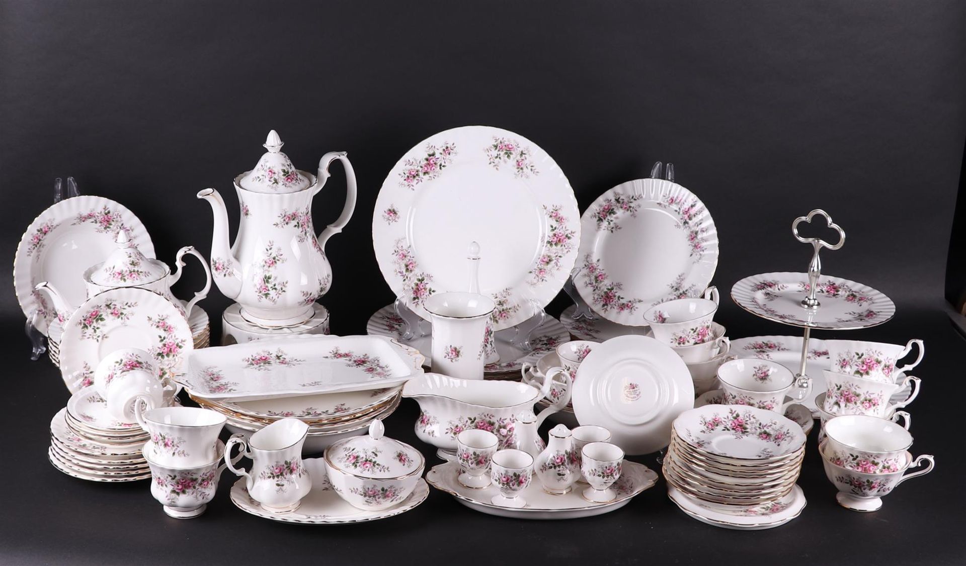 A very large and extensive Royal Albert, "Lavender Rose" service.