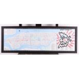 Keith Haring (Reading Pennsylvania 1958 - 1990 New York), (after), Manhattan Bus Map