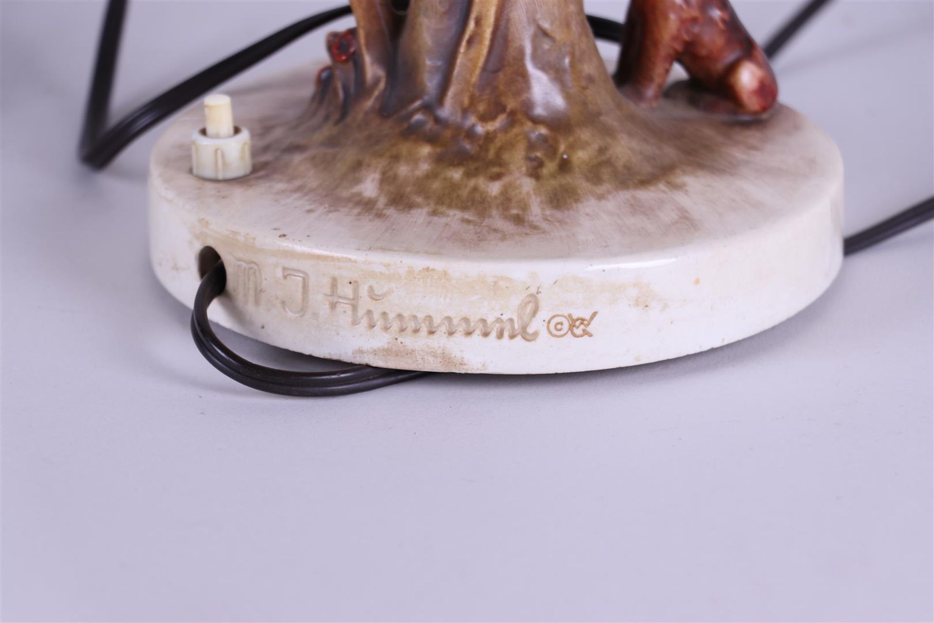 MI. Hummel, a large table lamp, marked: "Goebel". - Image 3 of 3