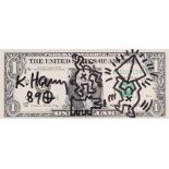 Keith Haring (Reading Pennsylvania 1958 - 1990 New York), (after), Dollar Bill,