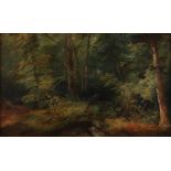 Hendrik Dirk Kruseman van Elten (Alkmaar 1821 - 1904 Paris), Figures on a forest path in Oosterbeek