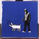 Banksy (b.: 1974)(after) -Apes on control / Incognito / Barking,Serigraphy on both sides of a vinyl