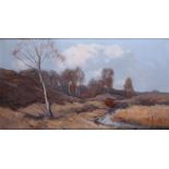 Xeno Munninghoff (Deventer 1873 - 1944 Barneveld), Heathland landscape at Wolfheze