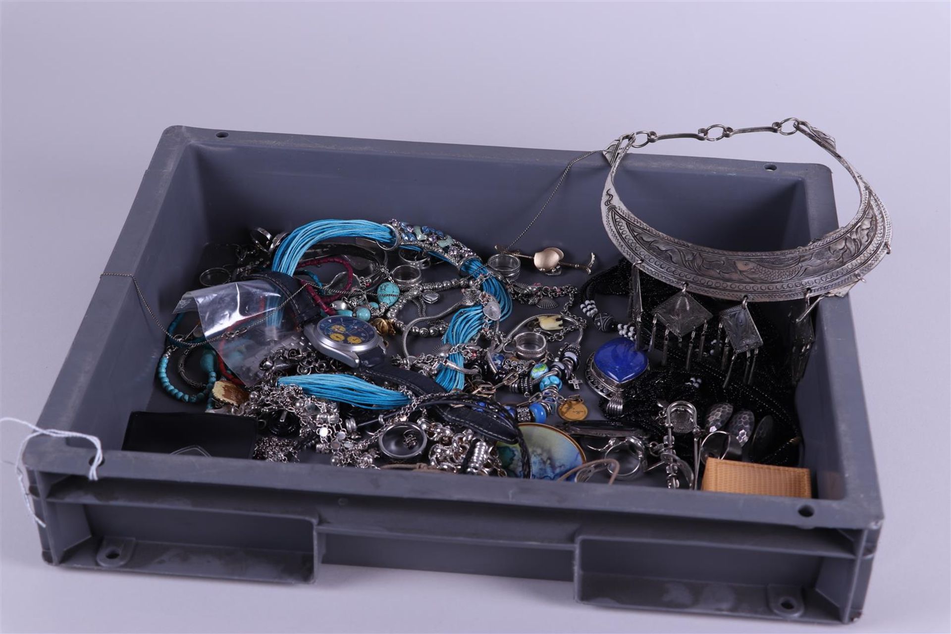 A large lot of jewelery including silver.