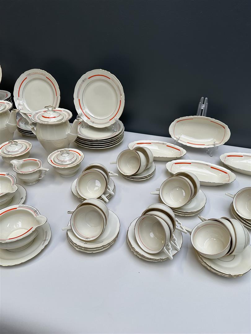 A 75-piece Jäger Art Deco service part  - Image 4 of 6