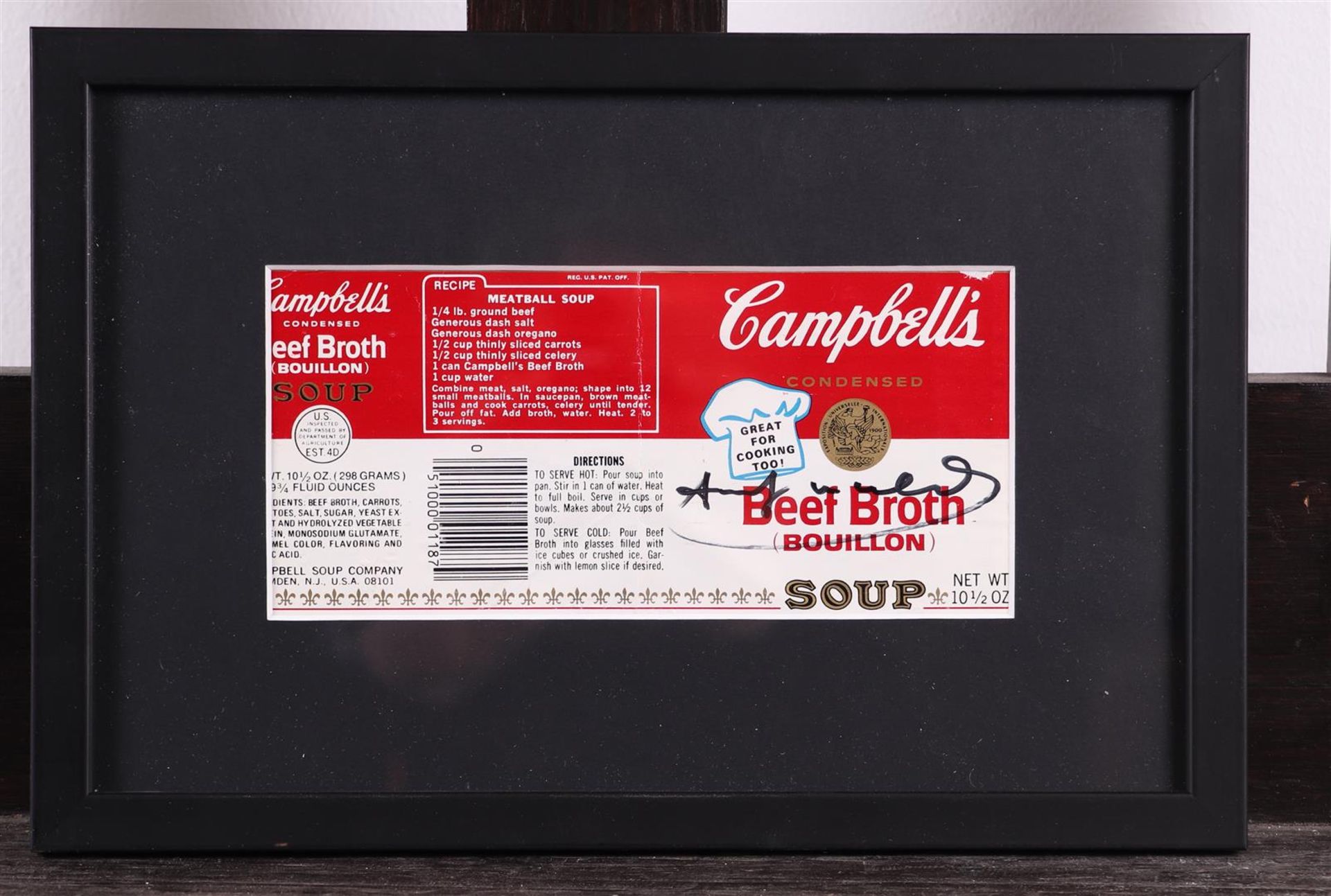Andy Warhol (Pittsburg 1928 - 1987 New York), (after), Soup can label, - Bild 2 aus 4