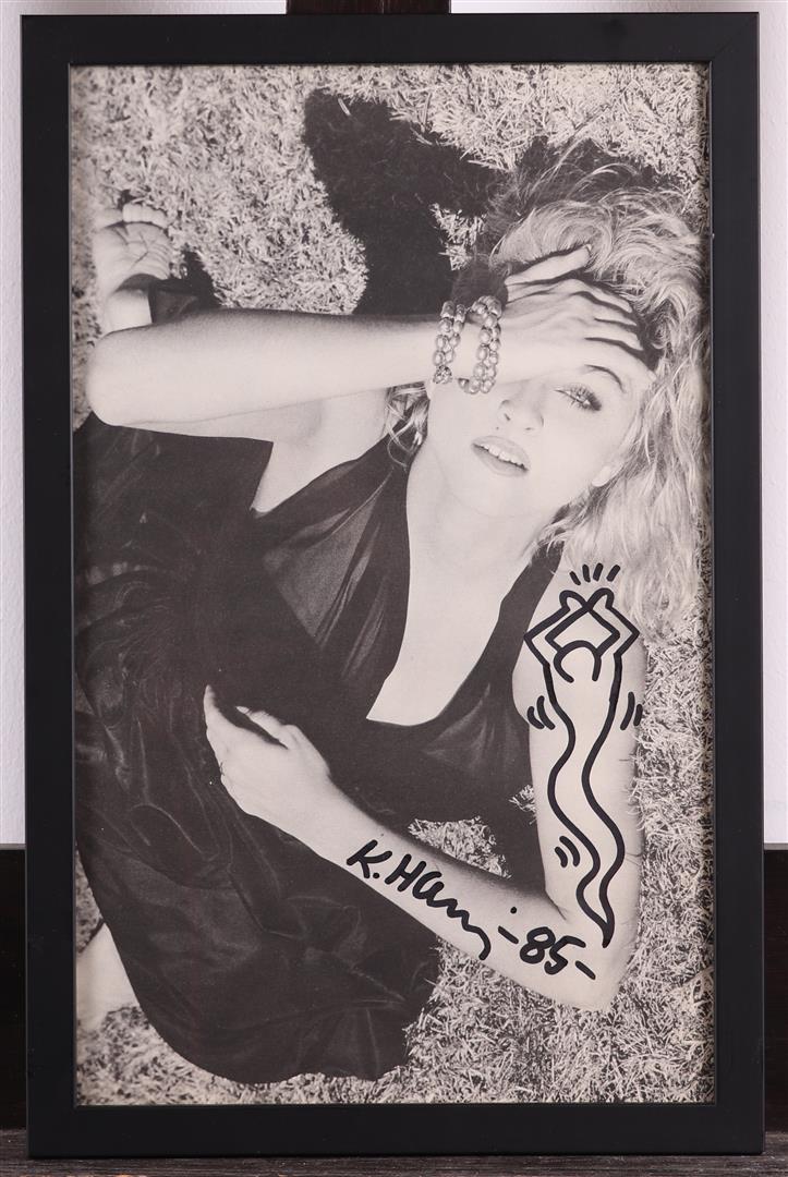 Keith Haring (Reading  1958 - 1990 New York), (after), magazine page with photo of Madonna,  - Image 2 of 4