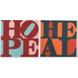 to Robert Indiana (New Castle 1928 - 2018 Vinalhaven), Hope; Healg