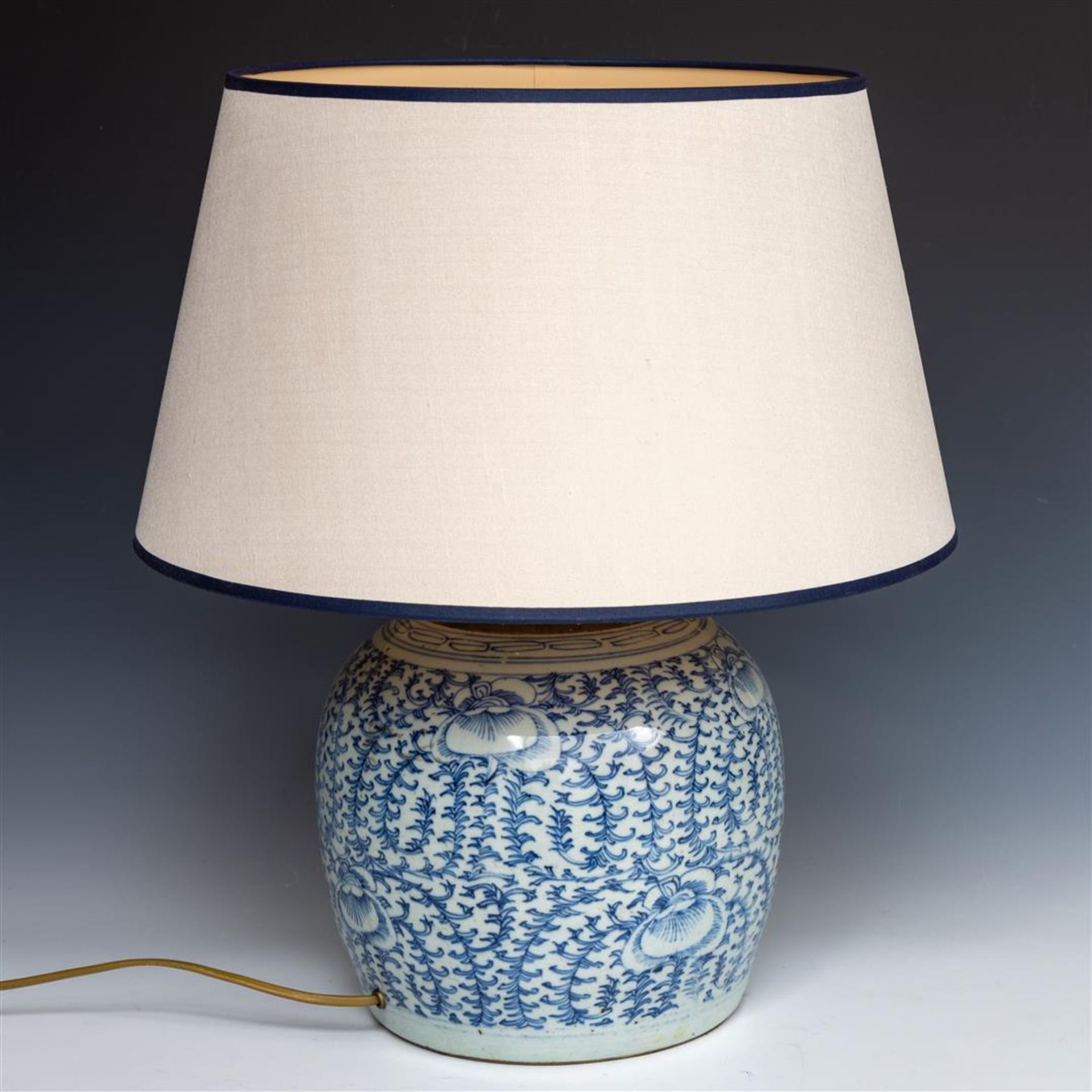 A set of Chinese pots made into table lamps.