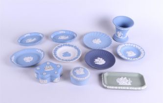 A lot of various Jasperware objects. Wedgwood, England, 20th century.
