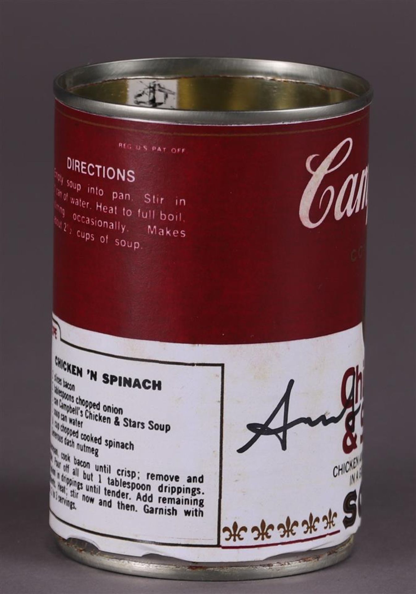 Andy Warhol (Pittsburgh, , 1928 - 1987New York ),(after), Campbell's Chicken Soup can - Image 2 of 7