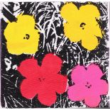 Andy Warhol (Pittsburg 1928 - 1987 New York), (after), Flowers, with signature and stamp (verso)