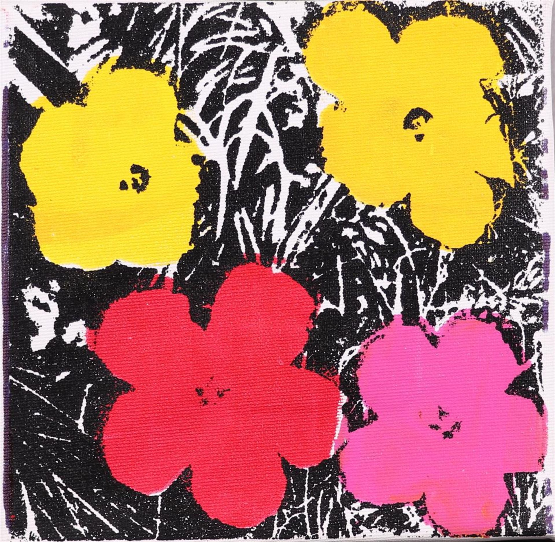 Andy Warhol (Pittsburg 1928 - 1987 New York), (after), Flowers, with signature and stamp (verso)