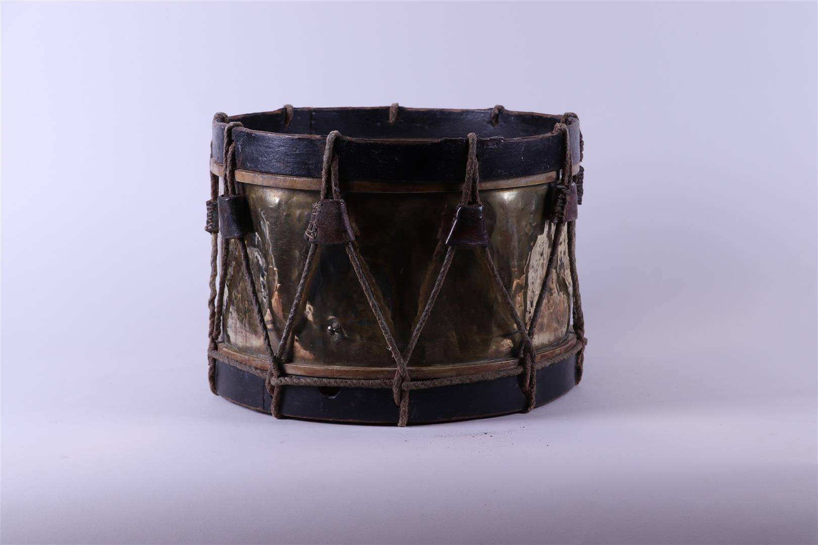 A brass 19th century drum.