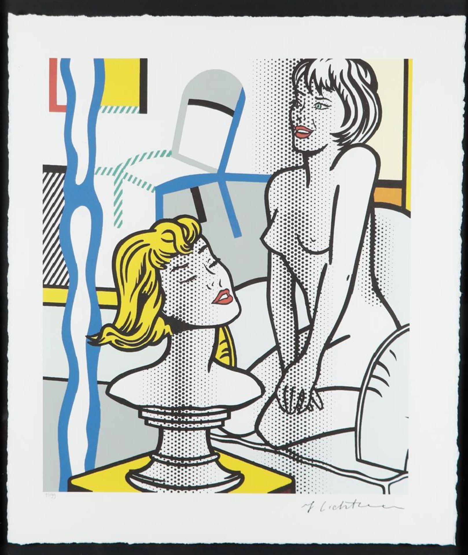 Roy Lichtenstein (New York 1923 - 1997) (after), 'I she', bears signature and number '7/199', serigr