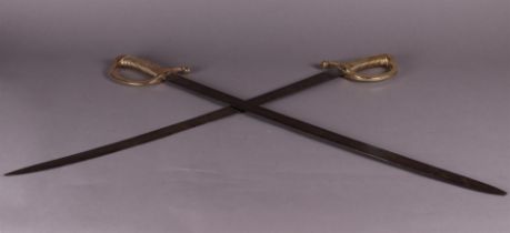 Saber Pair with "FABRICA DE TOLEDO 1866" Markings