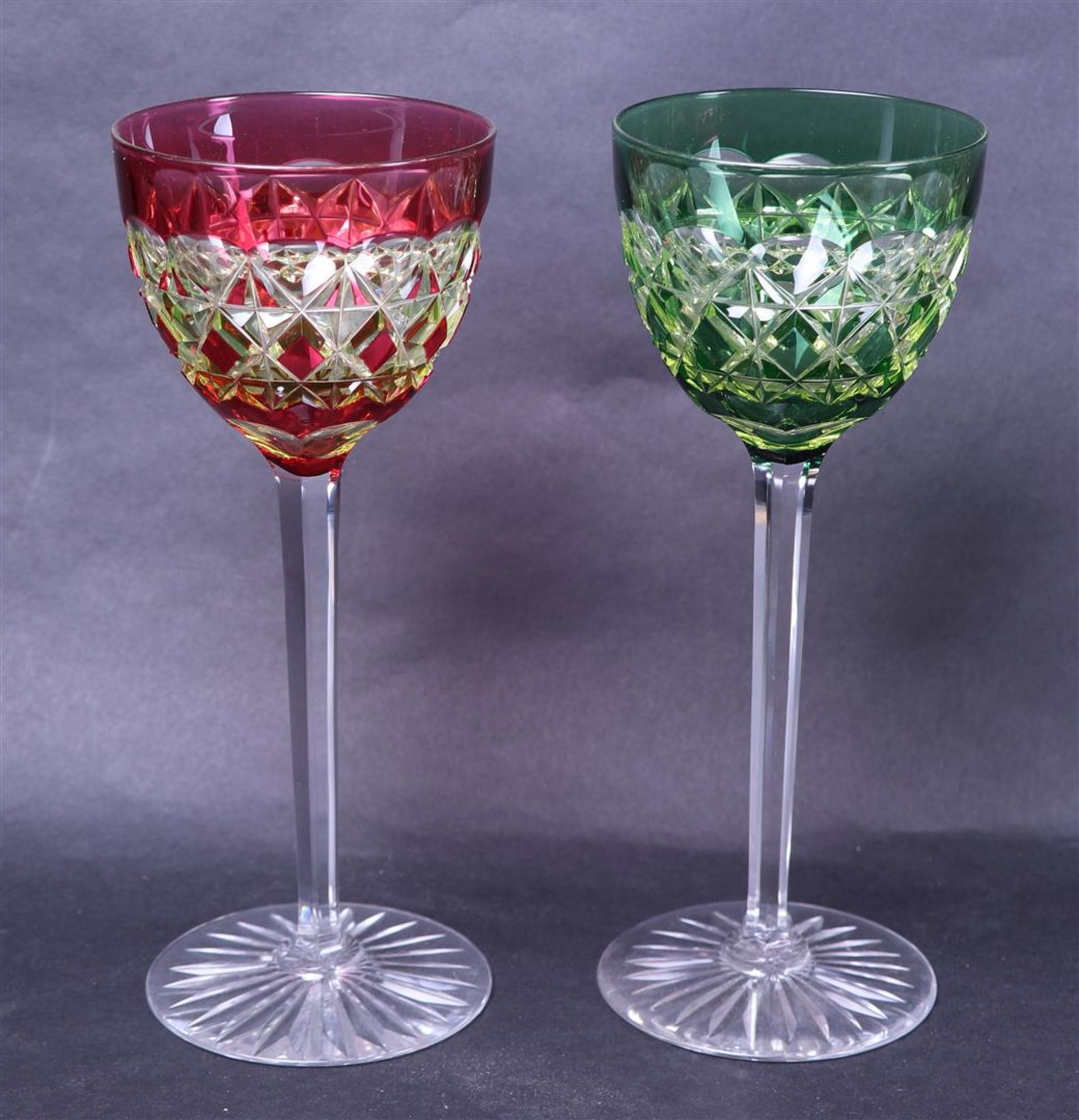 Lot of 18 "Bohemian" Cut Crystal Glasses - Image 4 of 5