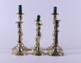 A lot consisting of (6) 19th century candlesticks. 