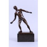 R. Schmotz-Metzner (German fl. early 20th century),A bronze figure of an archer.
