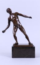 R. Schmotz-Metzner (German fl. early 20th century),A bronze figure of an archer.