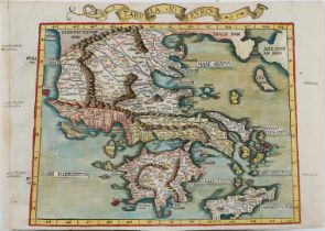 Abraham Ortelius (Antwerp 1527-1598), Map of three regions in Europe