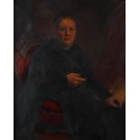 Pierre Jean van de Ouderaa (Antwerp 1841 - 1914), Portrait of a clergyman, oil on canvas.
