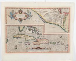 Abraham Orthelius (Antwerp 1527-1598), Map of the Caribbean
