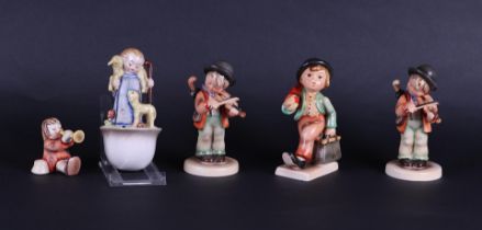 MI. Hummel, a lot of (5) figurines, all marked Goebel.