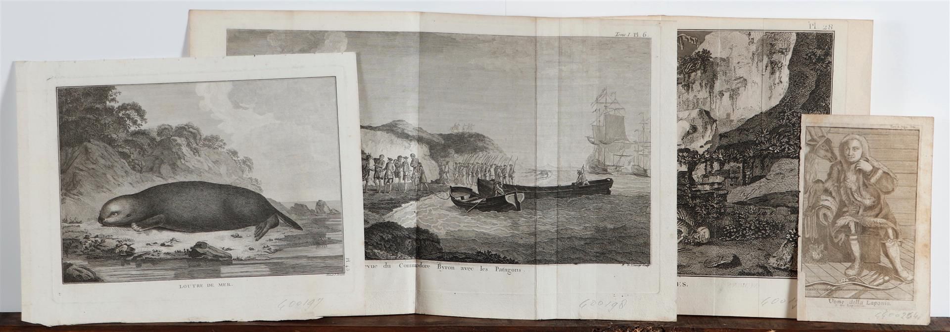 A lot consisting of (4) prints with various themes, 18th century. Including Thomas Cook.