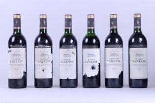 6x1988Chateau Tanesse, Cadillac Cotes de Bordeaux.