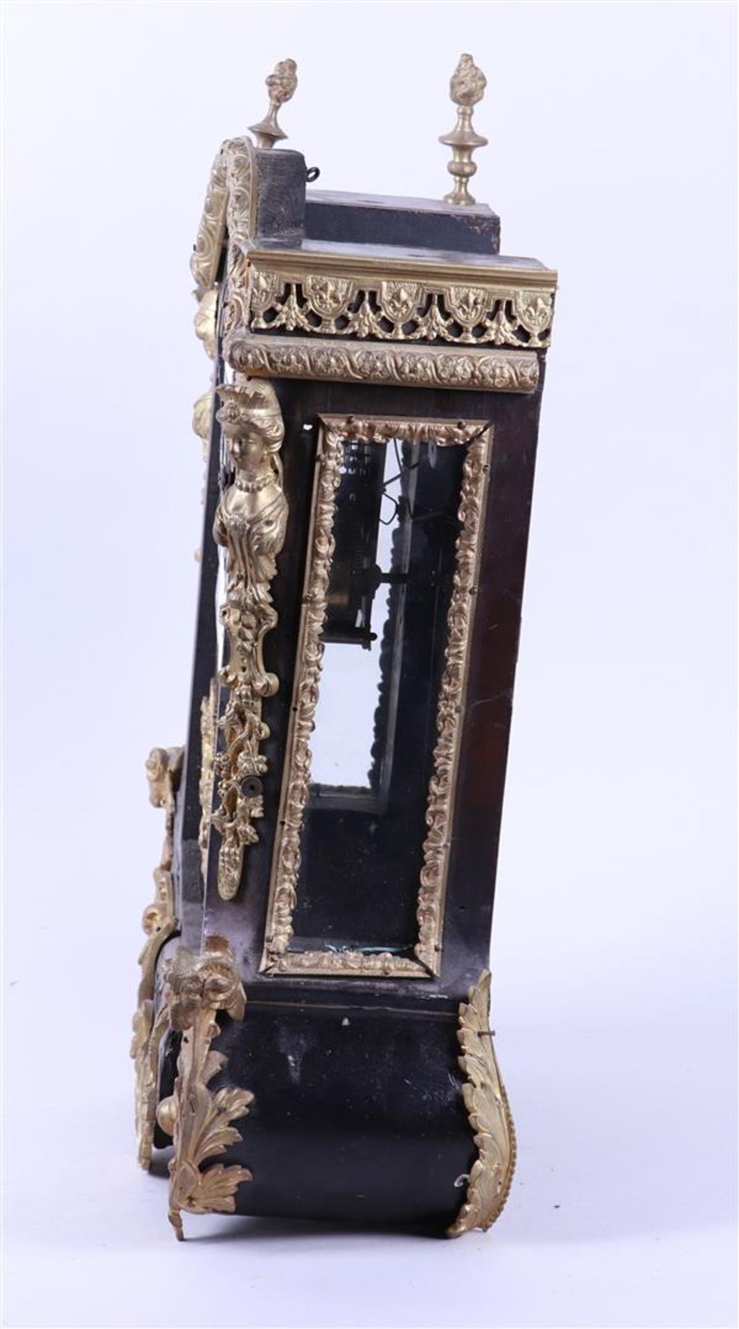 19th Century Table Clock with Copper Frames (Restoration Object, Parts Shortage) - Image 2 of 5