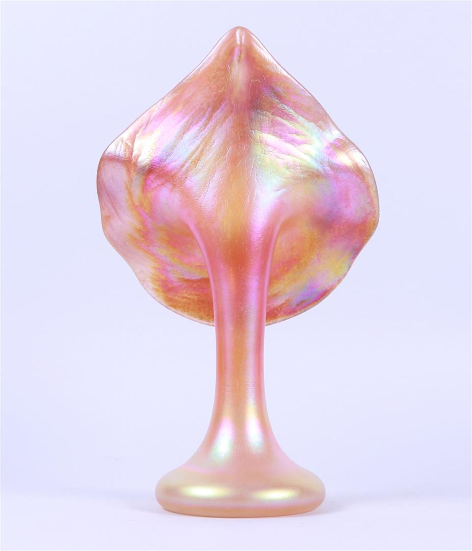An iridescent glass vase, marked Tiffany & Co.
 - Image 2 of 4