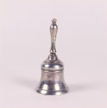 A silver table bell, marked PC (= possibly Paul Clausen, Amsterdam) and with cup and 8.