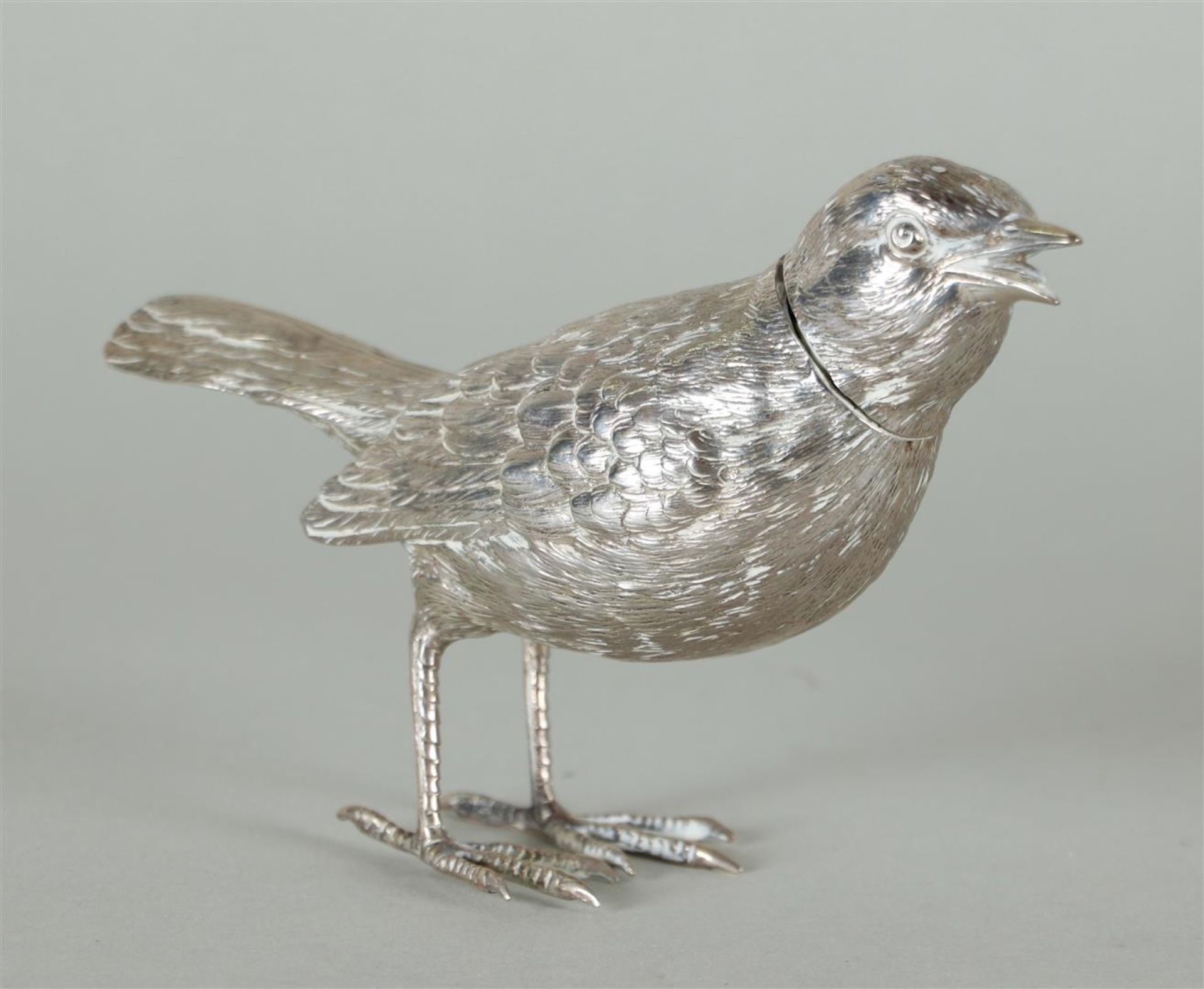 Silver table piece / spreader in the shape of a thrush - Image 5 of 7