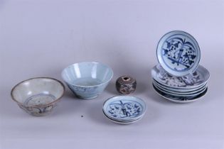 A large lot of diverse Swattow ware. China, Ming and later.